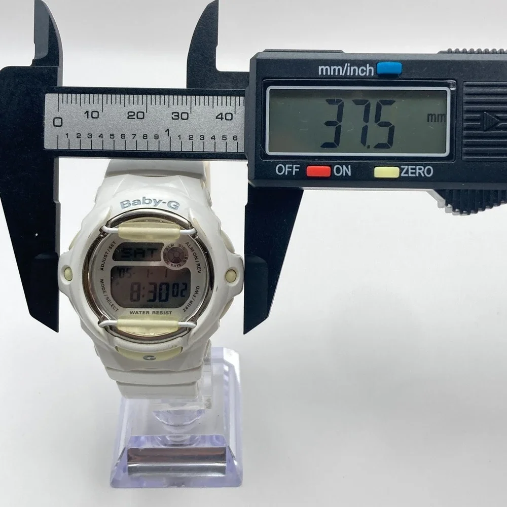 Casio Baby-G Womens Watch White Digital 3252 BG-169R World Time New Battery 8.5